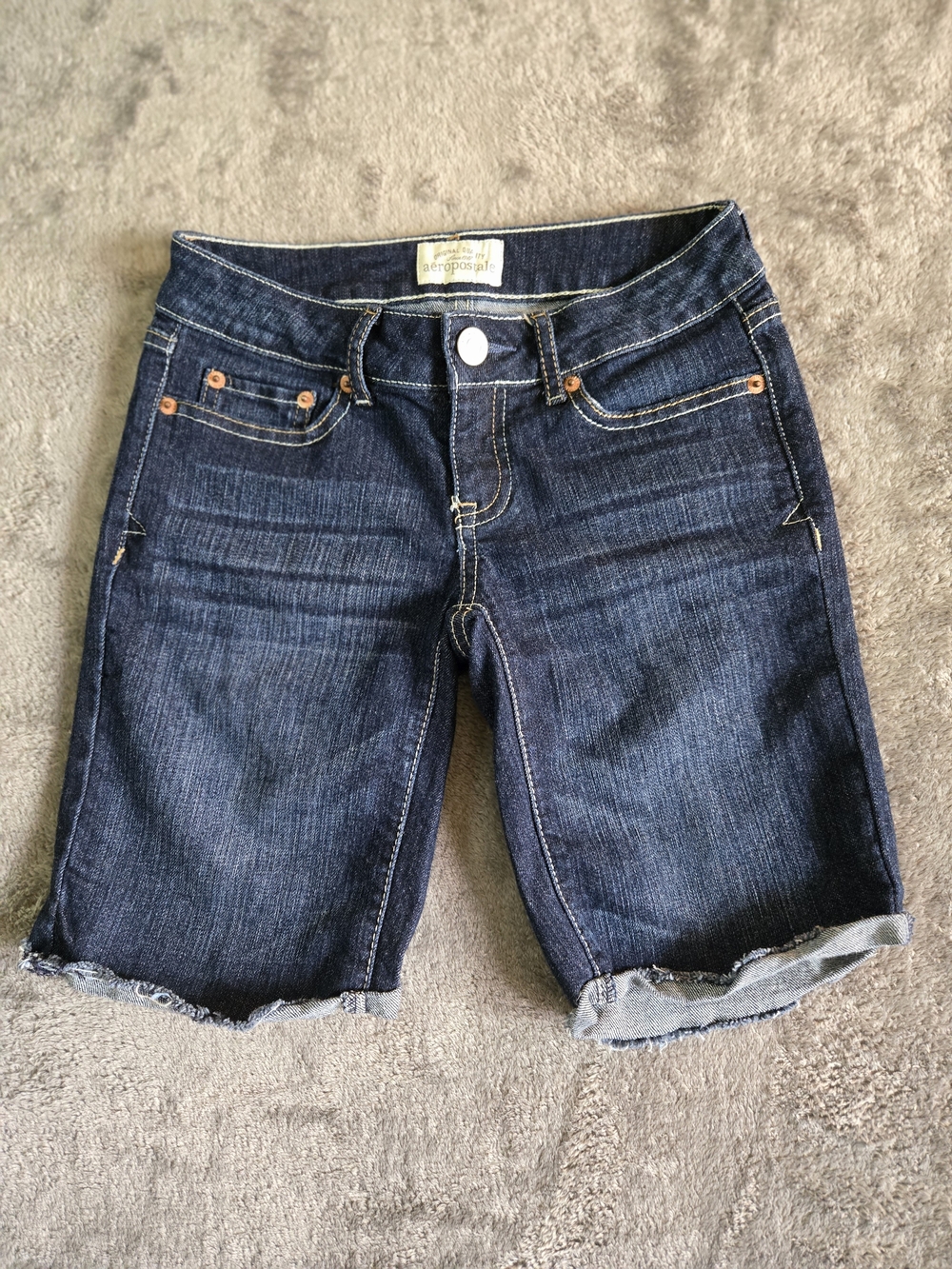 Aeropostale Dark Blue Denim Bermuda Shorts